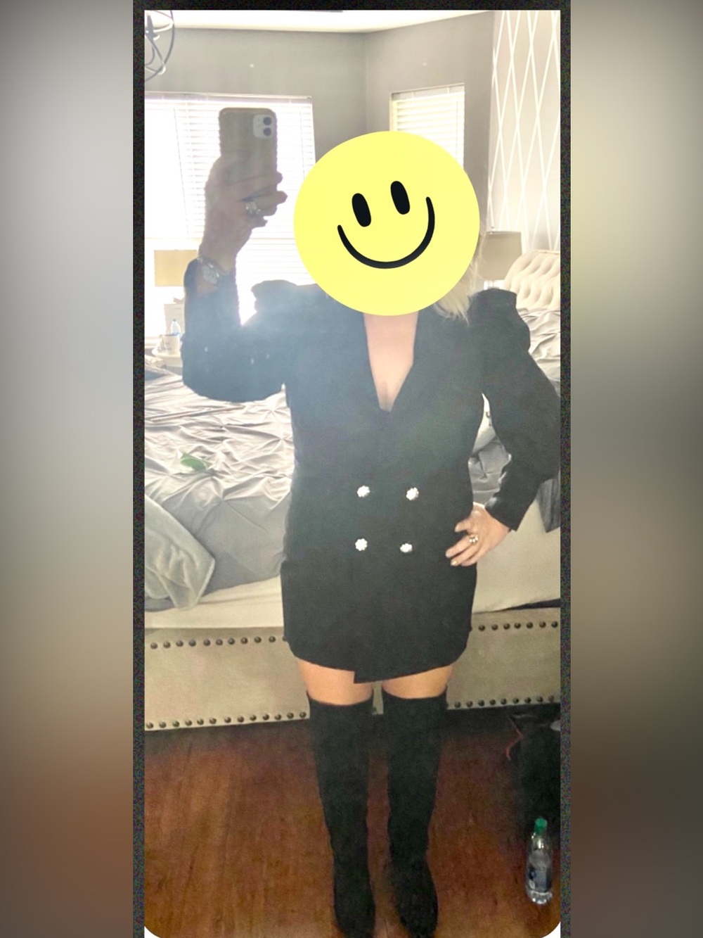 Culpos x INC Black Blazer Dress XL
